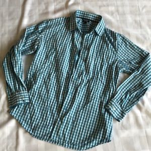 2/$12 💙 Casual Long Sleeve Blue Teal Button Up